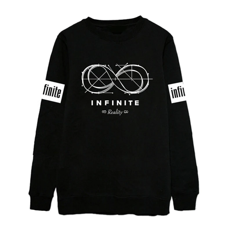 Mytl Мода Infinite 5th мини-альбом же Круглая горловина толстовки KPOP INFINITE реальности пуловер Толстовка мужская polerones