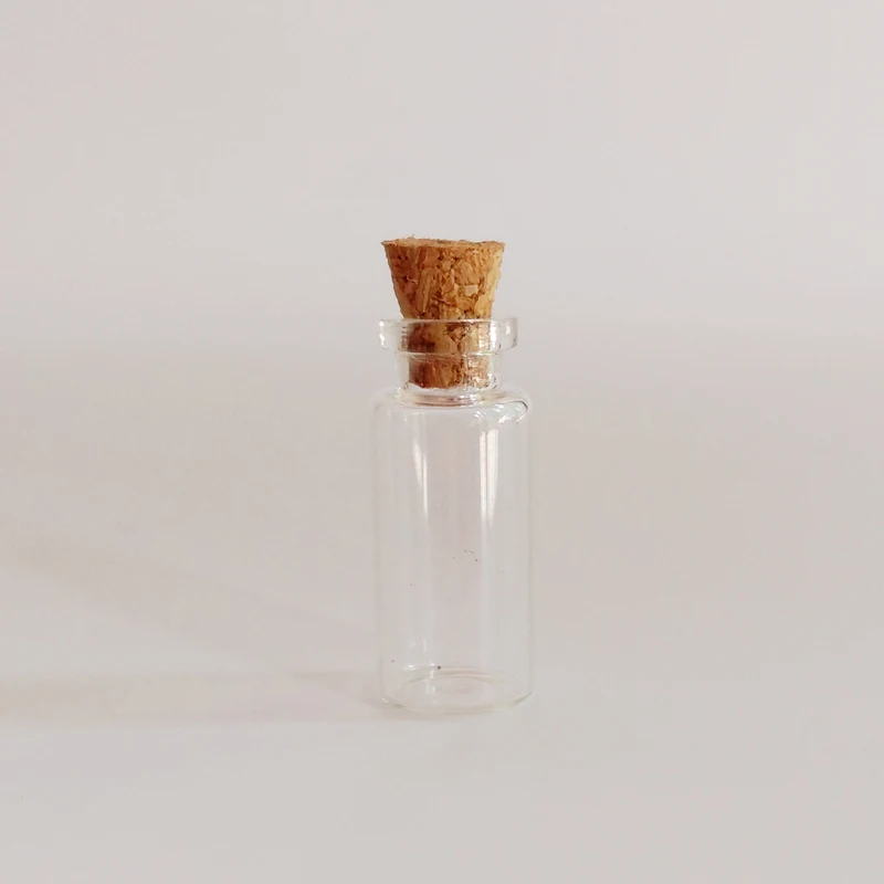 100 шт/партия Милая 1,5 мл прозрачная стеклянная бутылка с пробкой 12*28*6 мм DIY Дрифтинг Бутылка маленькая бутылка эфирного масла