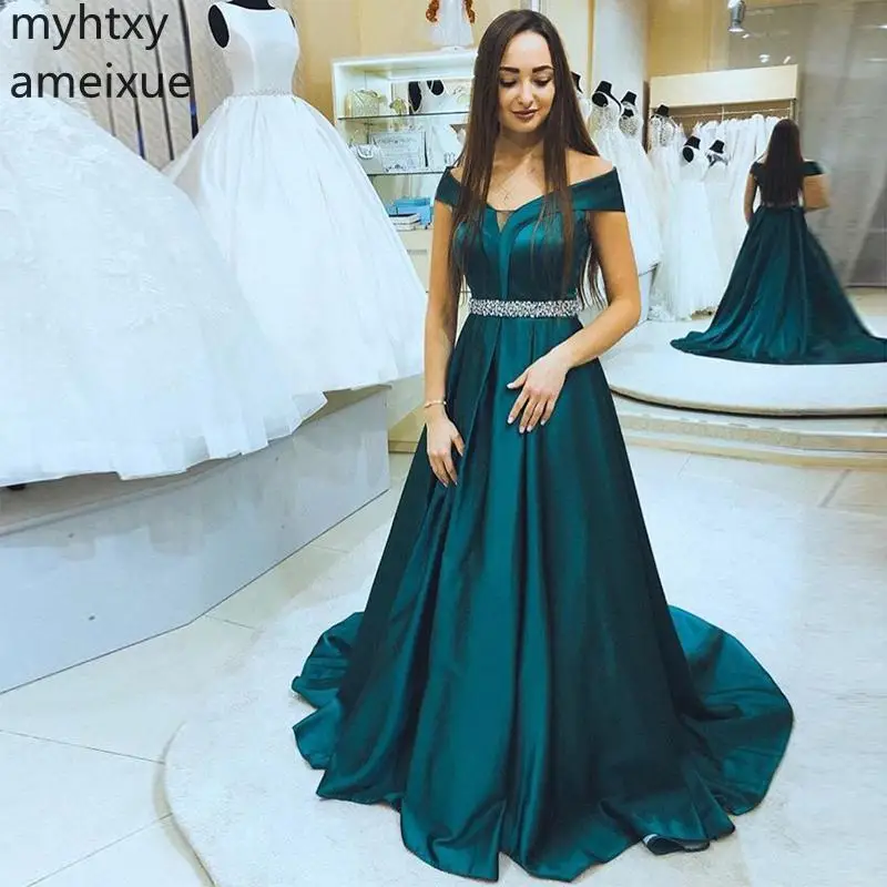 forest green gown