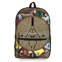 Brand New Unique 3D Gravity Falls Map Loptop Backpack Women OutdoorTravel Bag Preppy Casual Large Capacity Girl Mochila Escolar