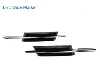 

CYAN SOIL BAY Car LED Fender Side Turn Signals For BMW E60 E61 E81 E82 E87 E88 E90 E91 E92 accessories M Logo LED Marker Lights