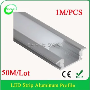 

Recessed Anodized LED aluminum profile Aluminum led bar for led strips 50M/Lot Length can be customized