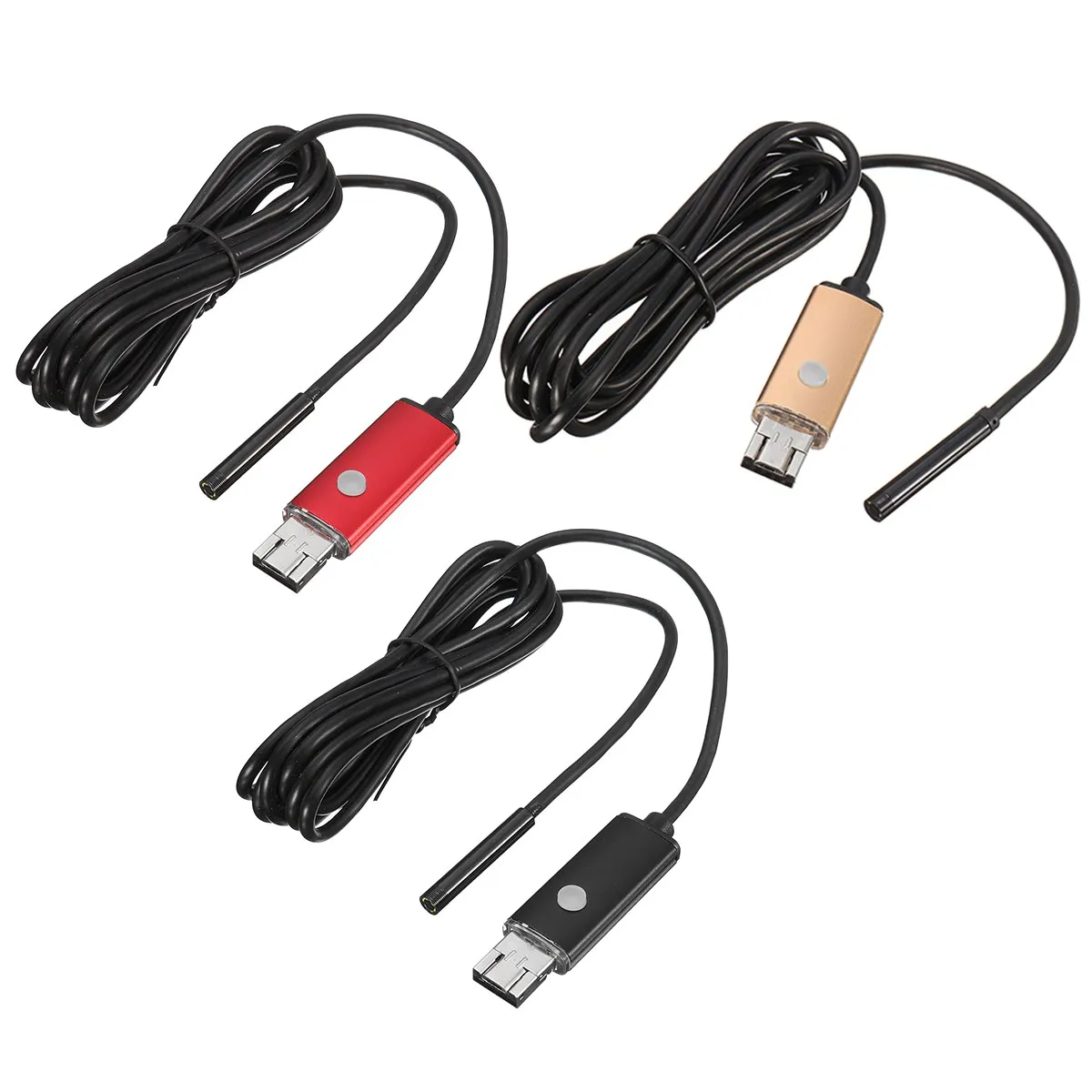 

5M Waterproof Lens Android Endoscope Inspection USB Borescope Adjustable 6 LED Tube Mini Camera Scope For Smart phone PC