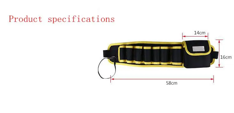 Прочный Водонепроницаемый 600D Ткань Оксфорд Сумка для инструментов Мульти-карман Дизайн электрик Столяр инструмент пояс