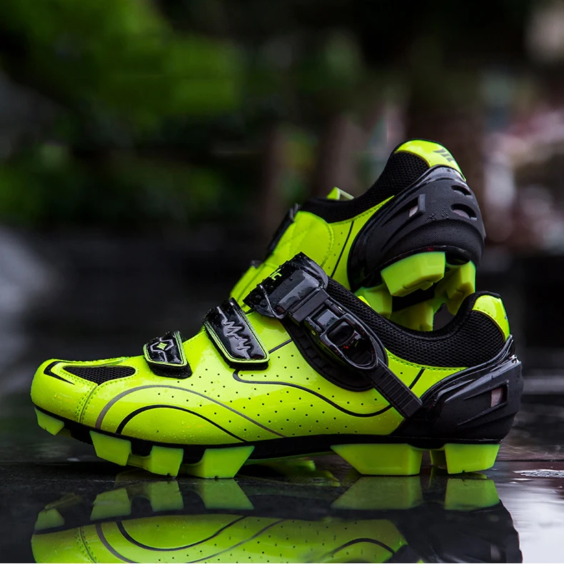 

Santic Mtb Shoes Mirror PU Upper Cycling Shoes 3 Colors Cycling Athletic Racing Team Bicycle Shoes Breathable Sapatilha Ciclismo