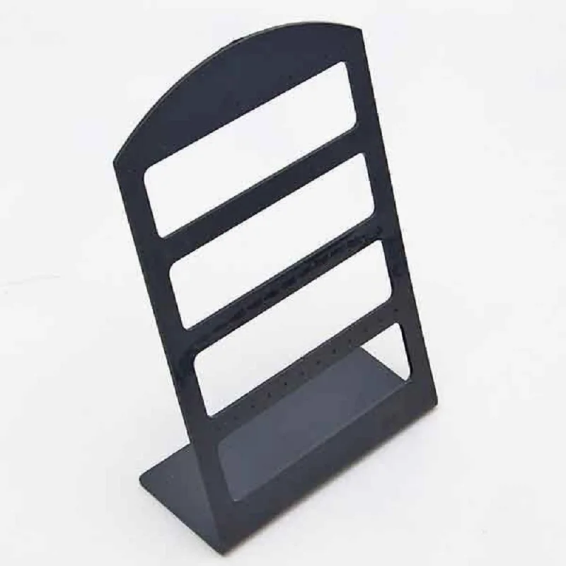 48 Holes Jewelry Organizer Stand Black Plastic Earring Holder Pesentoir Fashion Earrings Display Rack Etagere