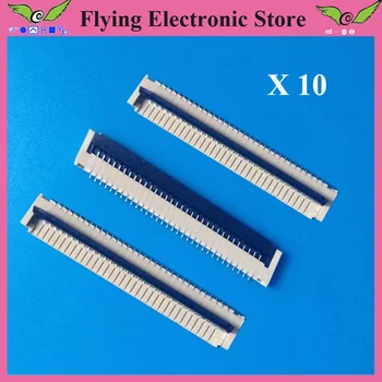 

10pcs/lot FPC FFC flat cable connector socket 32pin 1.0mm Pitch for Laptop keyboard interface