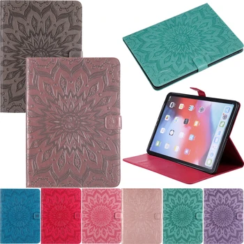 

Luxury Sunflower Leather Wallet Magnetic Flip Case Cover Shell Tablet Coque Funda Stand For Apple iPad Air 1 2 (iPad 5 6) 9.7"