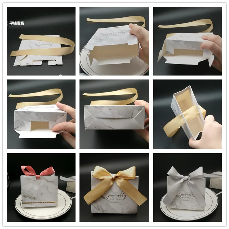 10 шт Серые Мраморные линии конфетные коробки для вечерние украшения стола/вечерние принадлежности/свадебные подарочные коробки