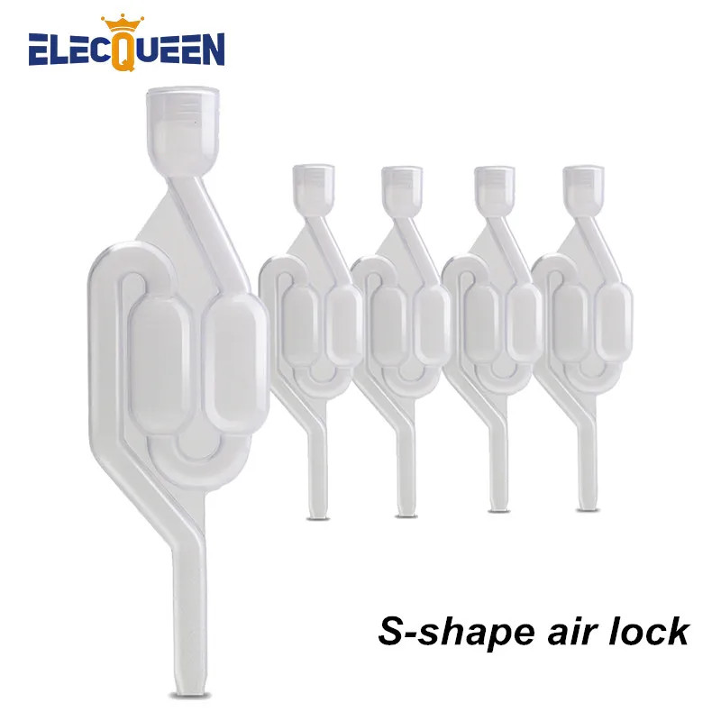 

Food Grade S-Shape Fermentation Airlock For All Carboys & Fermenters