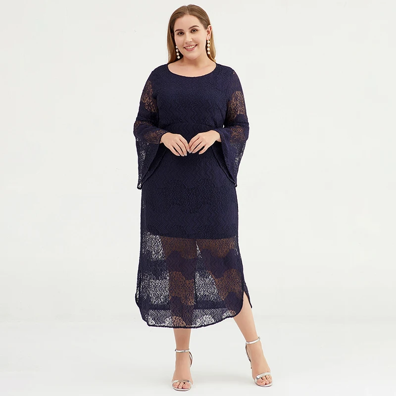 Women Lace Dress XXXL 3XL Plus Size Black Female Fashion Elegant Clothes Femininos Vestidos Ladies Summer Office Party Dresses (5)