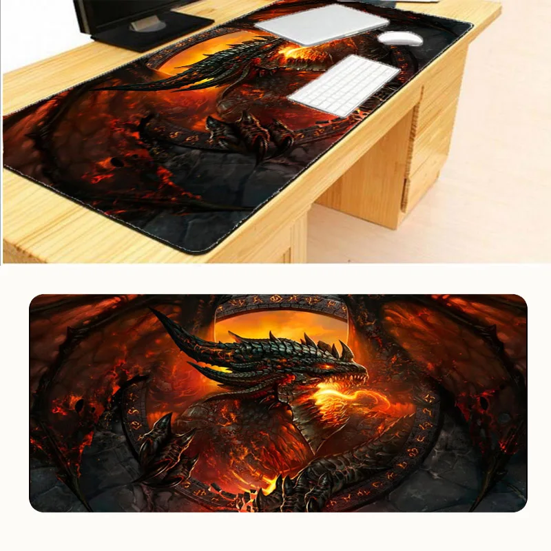 

Mairuige Dragon Anime Pad To Mouse Notbook Computer Large Mousepad Lockand Edge Gaming Padmouse To 90x40cm Keyboard Mouse Mats