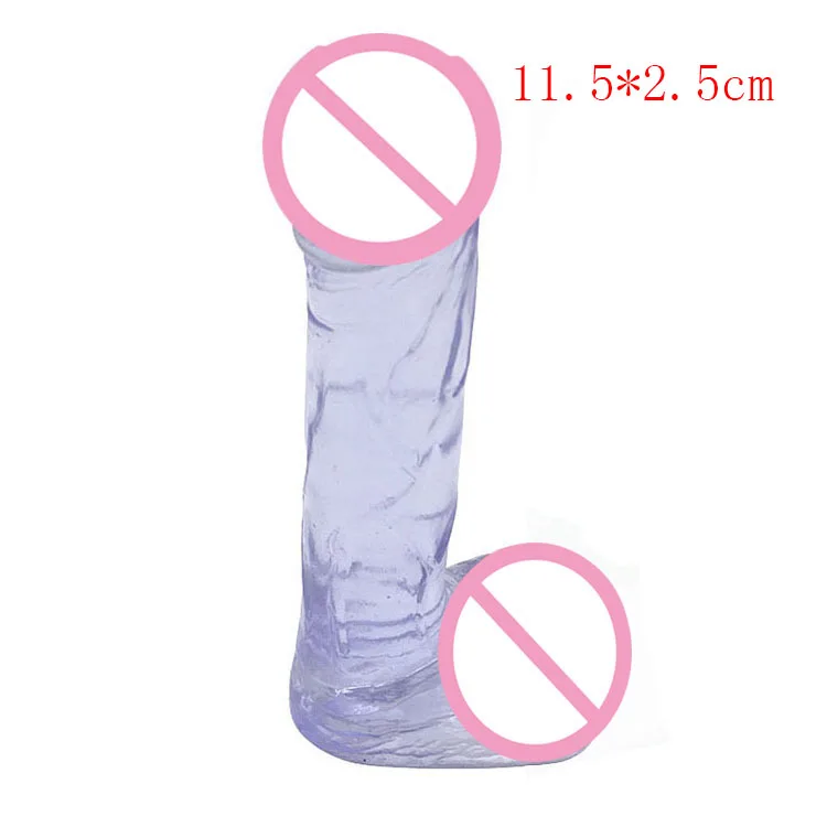 Transparent small dildo realistic fake penis anal plug mini dildos butt plug male artificial penis adult sex toys for women men