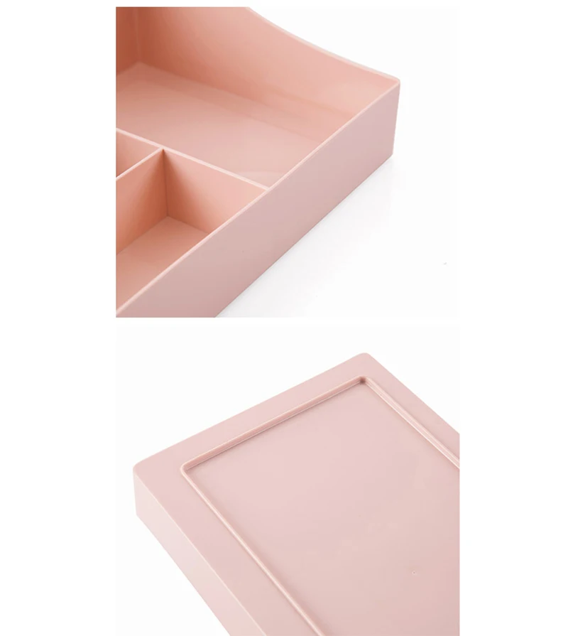 5 сетки корейский стиль стол макияж коробка для хранения девушка косметический Органайзер для помад пластиковая коробка для органайзера туалетный столик коробка для мелочей