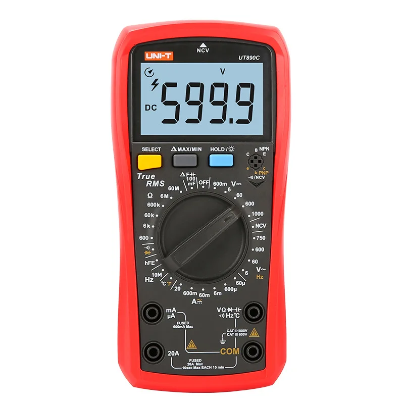 

new style UT890D+ UT890C ampere-voltage meter Electrical instrument digital multimeter lcd auto digital multimeter