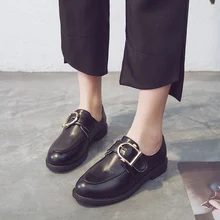 Весенние женские туфли-оксфорды; кроссовки; женская обувь; женские слипоны; повседневная обувь на плоской подошве из искусственной кожи; обувь на плоской платформе с пряжкой; женские лоферы