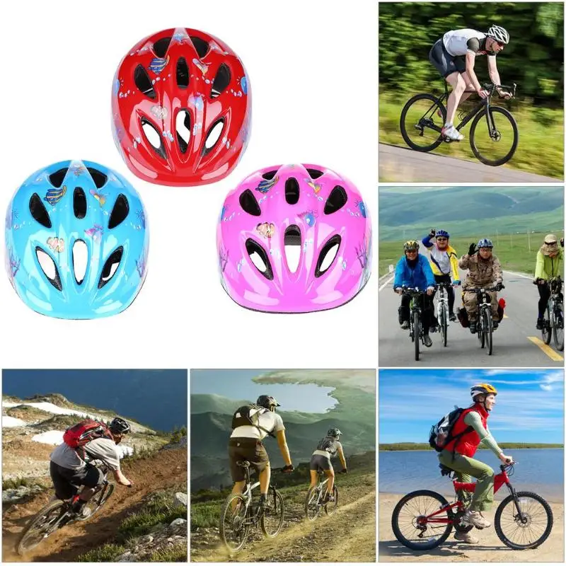 

Child Bicycle Security Helmet 10 Holes Breathable Children Safty Bike Scooter Roller Skating Kids Cycling Helmet Safety Supplies