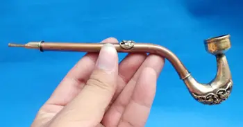 

Chinese sculpture Pipes Mandarin duck bat Smoke tube