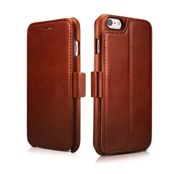 

ICARER Genuine Leather Case For iPhone 6s Plus 5.5inch With Photo Frame Card Holder Magnetic Flip Cover Stand Case For iPhone6 P