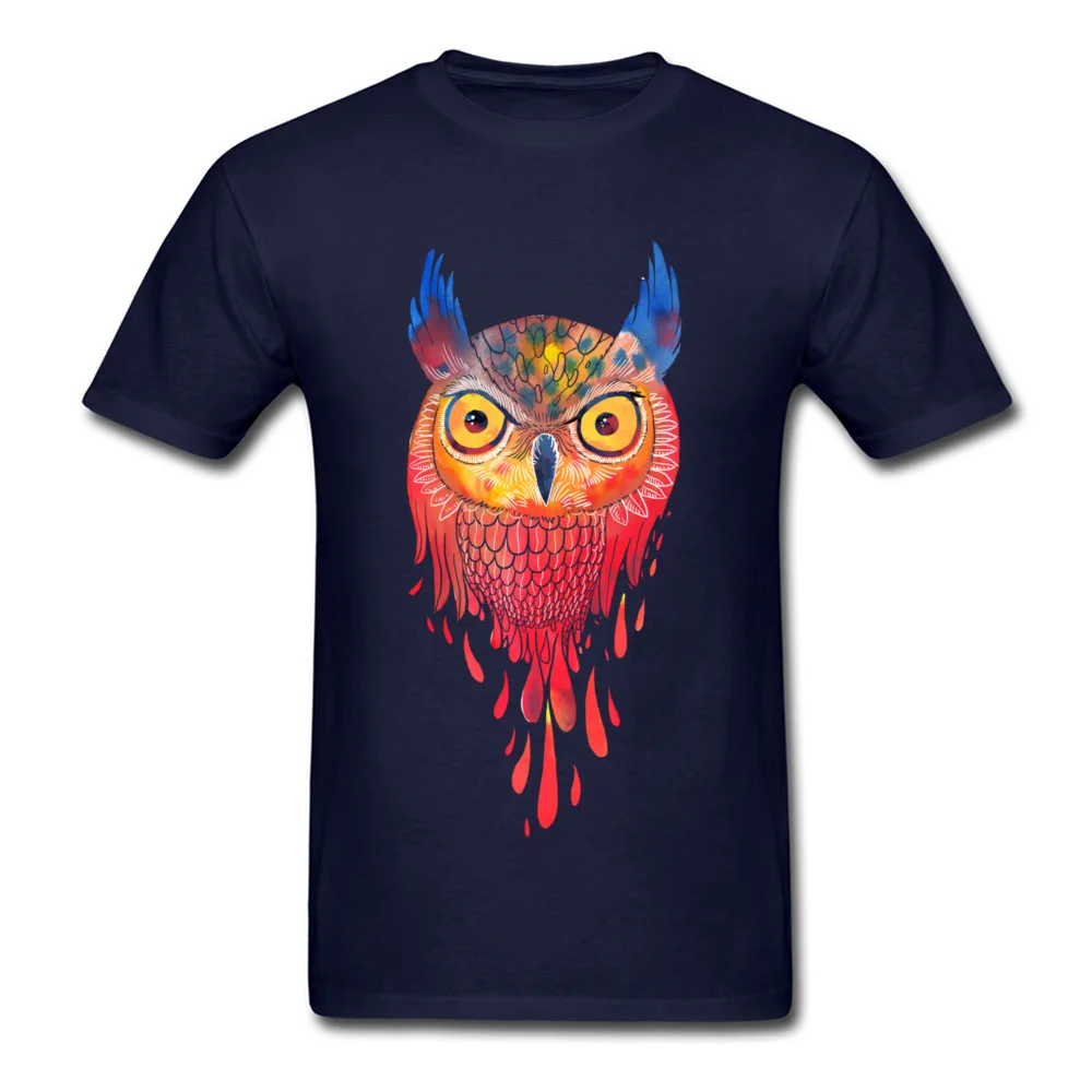 OWL watercolor_navy
