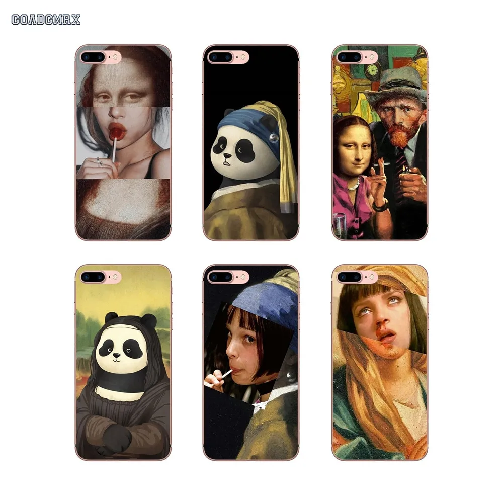 Чехол для мобильного телефона Huawei P Smart G7 G8 P7 Mate 10 P20 Pro P8 P9 P10 Lite Mini GR5 2017 Funny Mona Lisa Art с