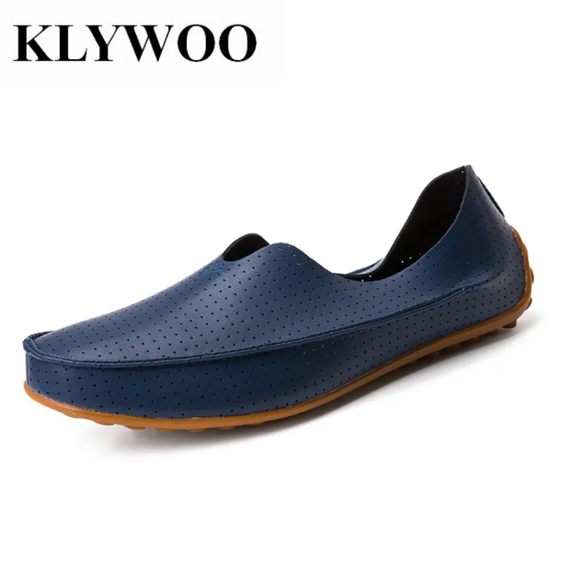 Plus Size 38 47 Men Loafer Cut Out Breathable Cowhide New Spring Summer ...