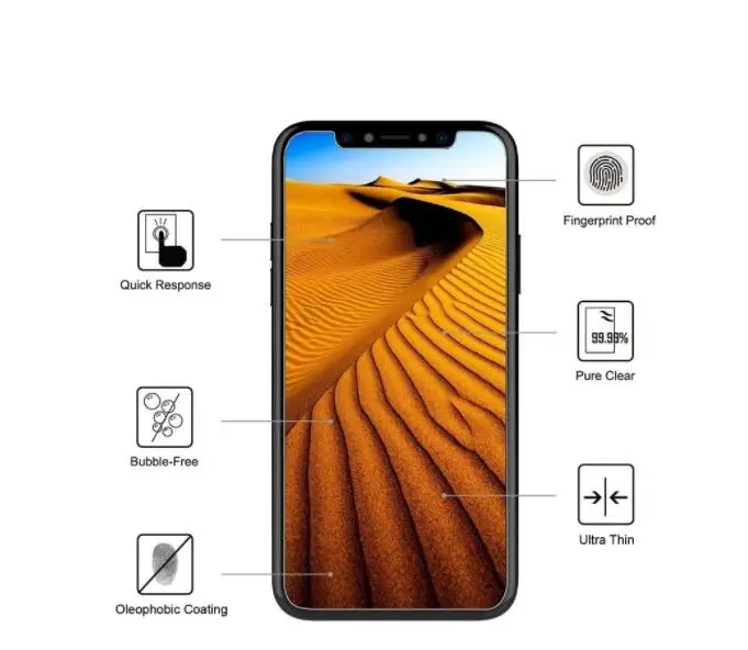Закаленное Стекло для iPhone 8 Plus Экран протектор 7 пленка X XS XR MAX 6 6s 5 5S 5C SE 4 4S|Защитные
