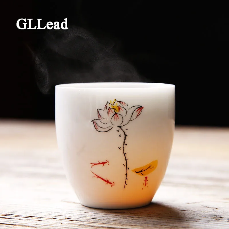 GLLead китайская керамическая чашка для чая чайные наборы кунг фу ручная роспись