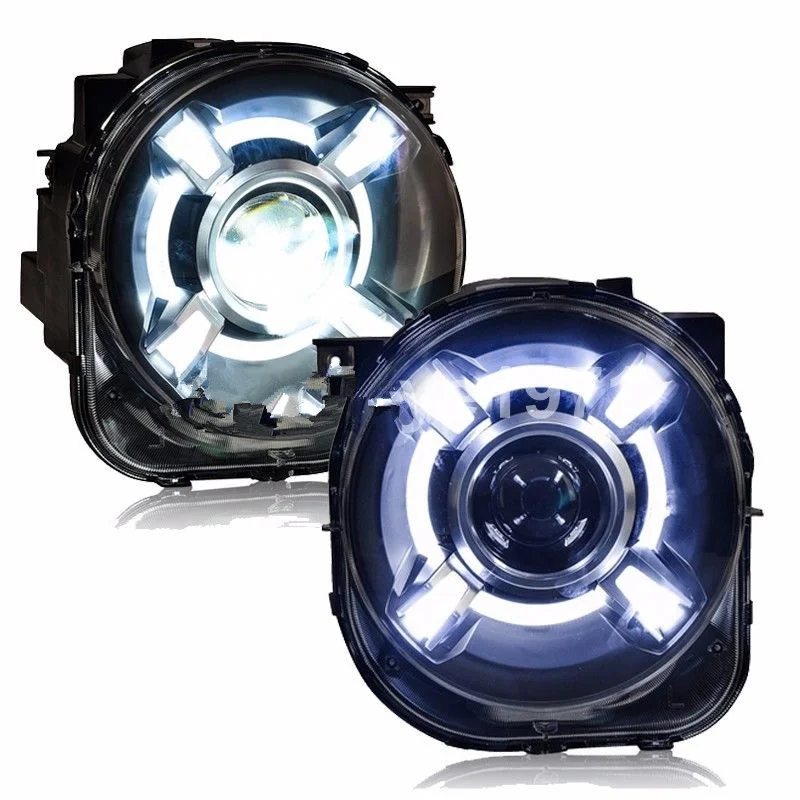 Пара 2015 2018 для Jeep Renegade HID фар с DRL и би ксеноновым проектором BU H4 Фары|lamp headlight|hid