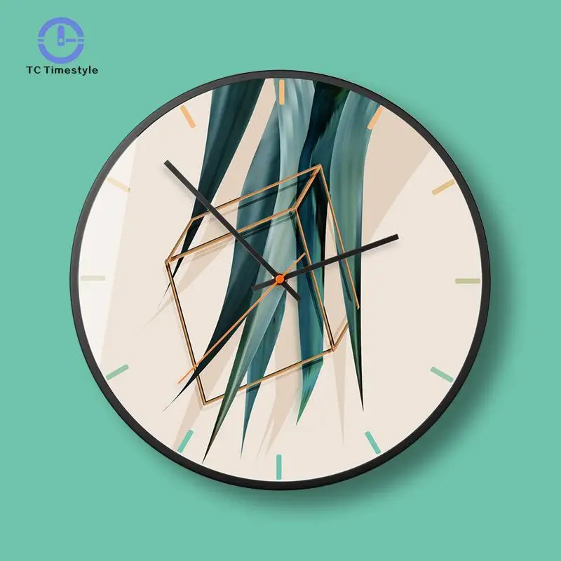

Wall Clock Living Room Personality Creative Fashion Modern Minimalist Round Nordic Art Style Home Atmospheric Wall Clocks
