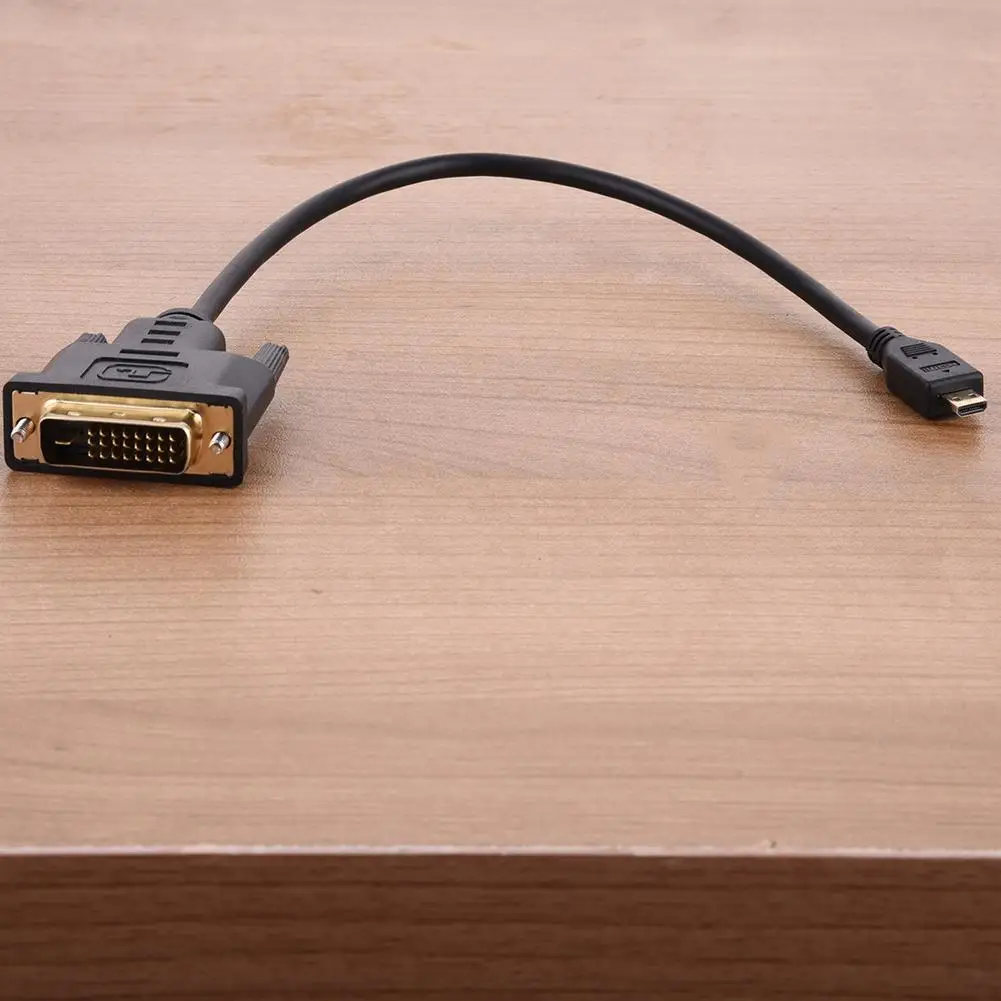 Горячий микро HDMI штекер к DVI 24+ 1 Conventer кабель-адаптер Micro HDMI к DVI аудио адаптер - Цвет: A