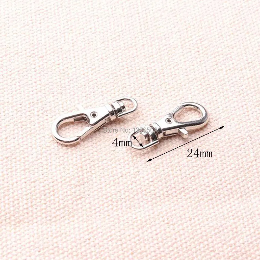 50PCS Silver Color Small Swivel Snap Hooks For Connector for DIY