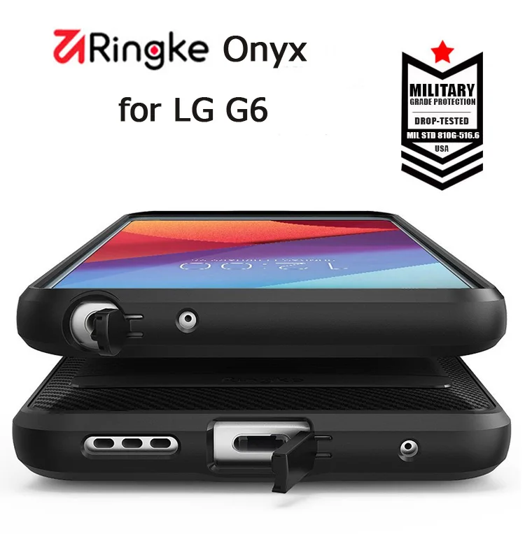 bilder für Ringke onyx für lg g6 case flexible tpu abdeckung case ausgestattet case militärischen grad protetion schwarz case für g6 freies verschiffen bilder für Ringke onyx für lg g6 case flexible tpu abdeckung case ausgestattet case militärischen grad protetion schwarz case für g6 freies verschiffen