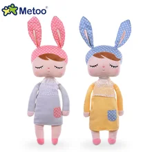 Metoo angela boneca coelho macio brinquedo de pelúcia animais de pelúcia coelho brinquedos de frutas bonecas para o bebê crianças meninas meninos natal presentes de aniversário(China)