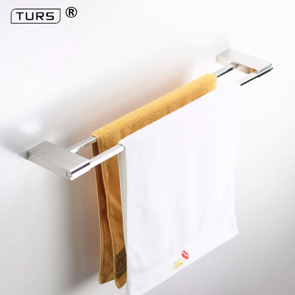 

2018 SUS 304 Stainless Steel Square Single Towel Bar Mirror Polished Towel Rack In The Bathroom Wall Mounted Towel Holder