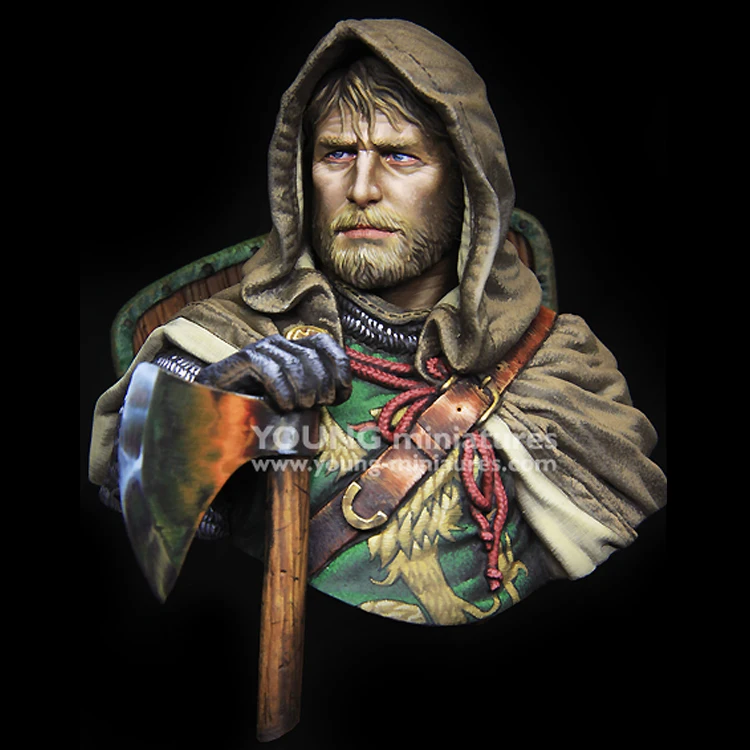 

DIY 1/10 Ancient European King Thirteenth Century BUST Resin Figure Model Kit Model X137