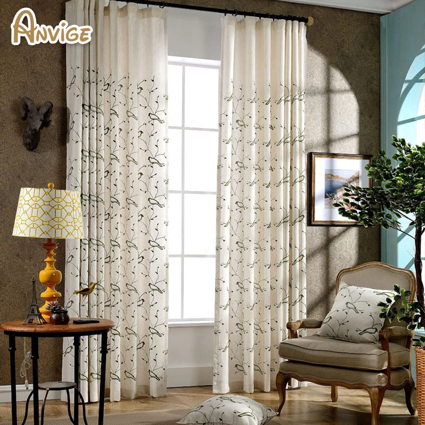 2018 New Arrival Cotton/Linen Material Blackout Curtains Window Shade Curtain For Living Room