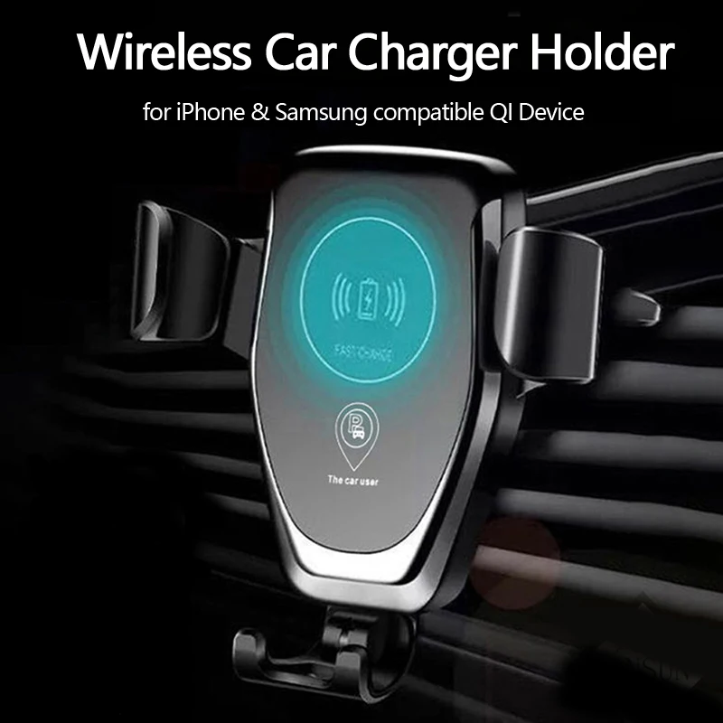 CinkeyPro سيارة لاسلكية شاحن آيفون X 8 XS سامسونج XiaoMi USB سريع شحن حامل الهواء تنفيس حامل تشى جهاز العالمي