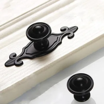 

Black Knobs Drawer Knobs Handles Backplate Pulls Kitchen Cabinet Knobs / Dresser Handles Decorative Hardware