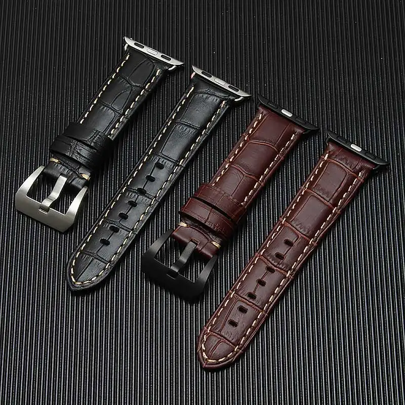 Аксессуары для часов Apple Watch Band 42 мм 38 Series 3/2/1 iWatch ремешок черный коричневый