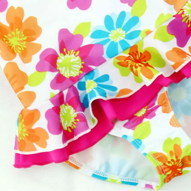 i bambini di balneazione vestiti di estate delle ragazze floreale bikini costumi da bagno per bambini