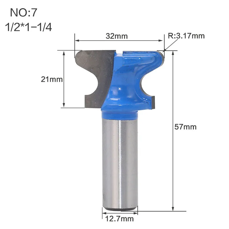 1/2 "Shank1/4 хвостовика Двойной Палец биты для дерева промышленного класса Двойной Палец Бит плотничьи инструменты для работы с деревом фреза