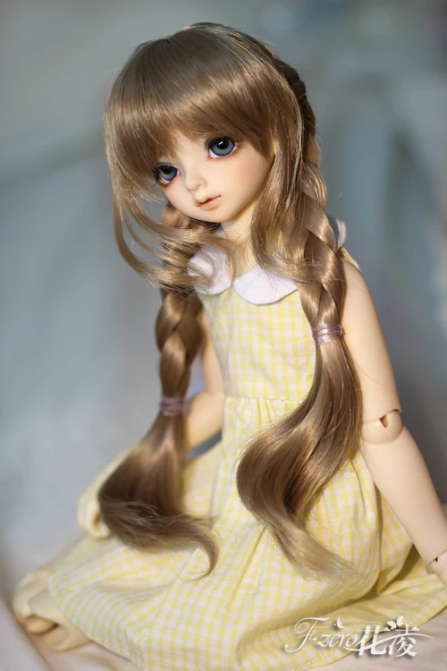 1/3 1/4BJD/DD кукольный парик двойной хвост оплетка MDD/MSD/Гигантский ребенок