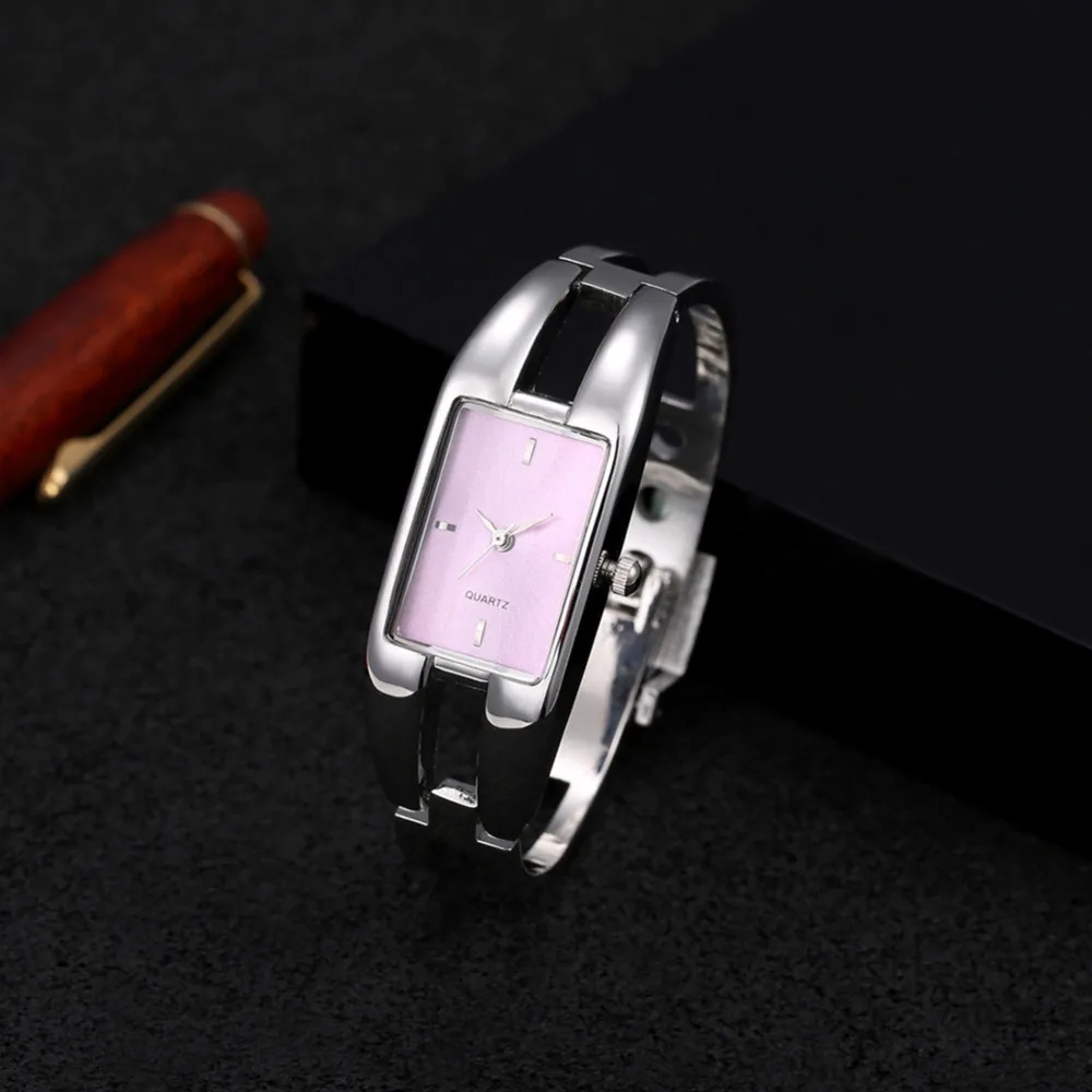 Роскошные брендовые часы браслет часы полый сексуальный тонкий ремешок для женщин браслет часы модные красивые дизайнерские женские кварцевые часы - Цвет: Фиолетовый