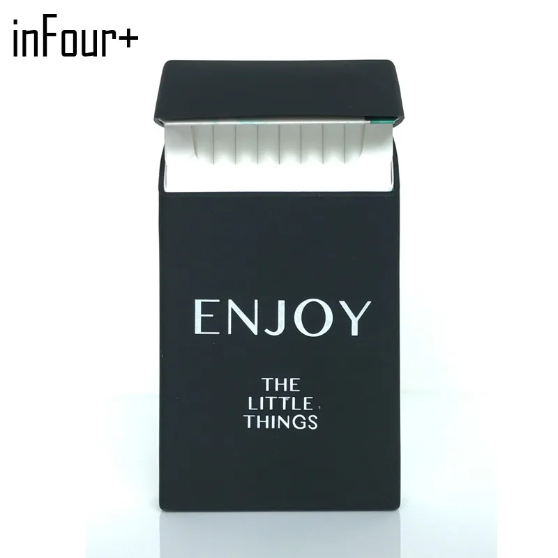 [InFour+] KeepCalm 10,5*5,8*1,4 см леди слимс силиконовый портсигар Модный чехол эластичный резиновый женский сигаретный чехол на ремень