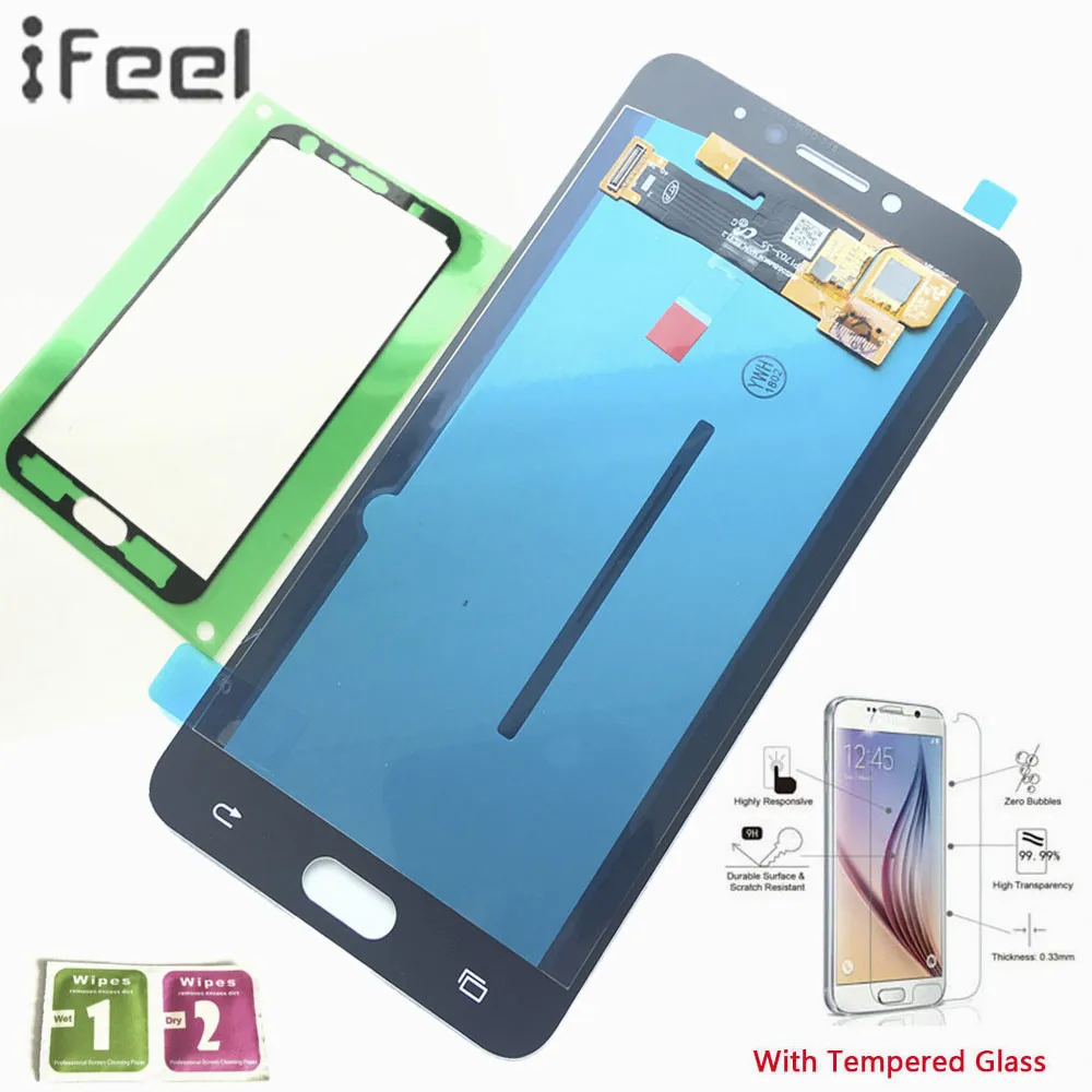 

IFEEL New 100% Tested LCD Display Touch Screen Digitizer For Samsung Galaxy C7 Pro 2017 C7010 5.7'' Super AMOLED Repair Adhesive