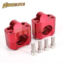 Одна пара 1/" CNC алюминиевый руль мотоцикла стояки 28 мм регулируемый жир бар зажимы Универсальный Для Honda Kawasaki Ducati Yamaha