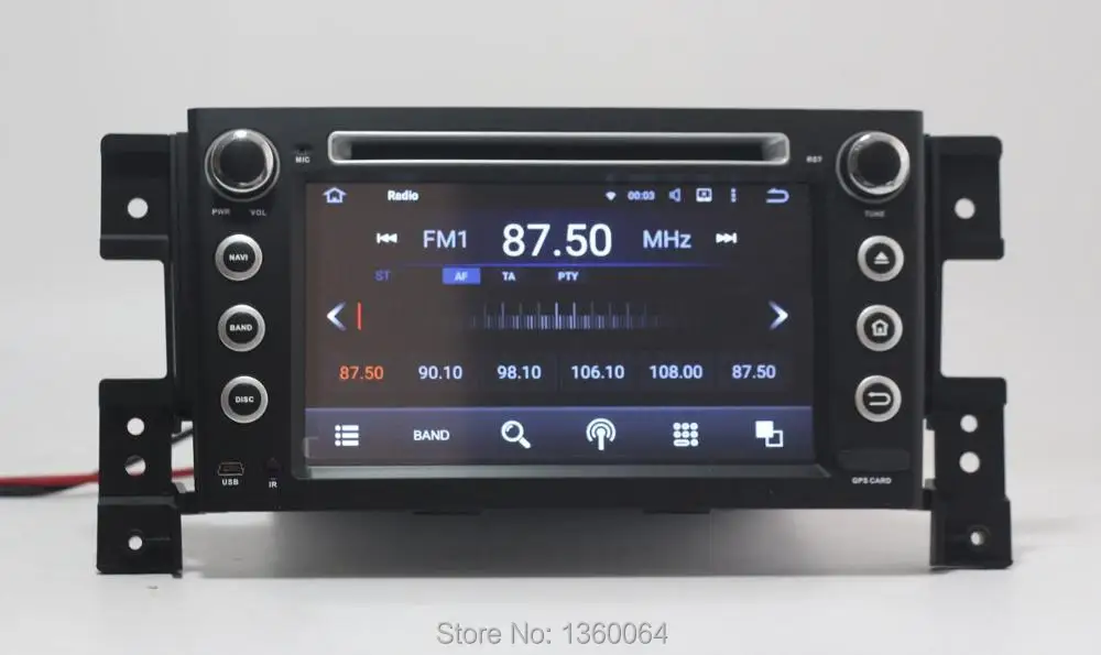 Excellent Quad Core Android 5.1 Car DVD for Suzuki Grand Vitara with Navigation system Radio WIFI 4G audio video player support OBD DVR 12