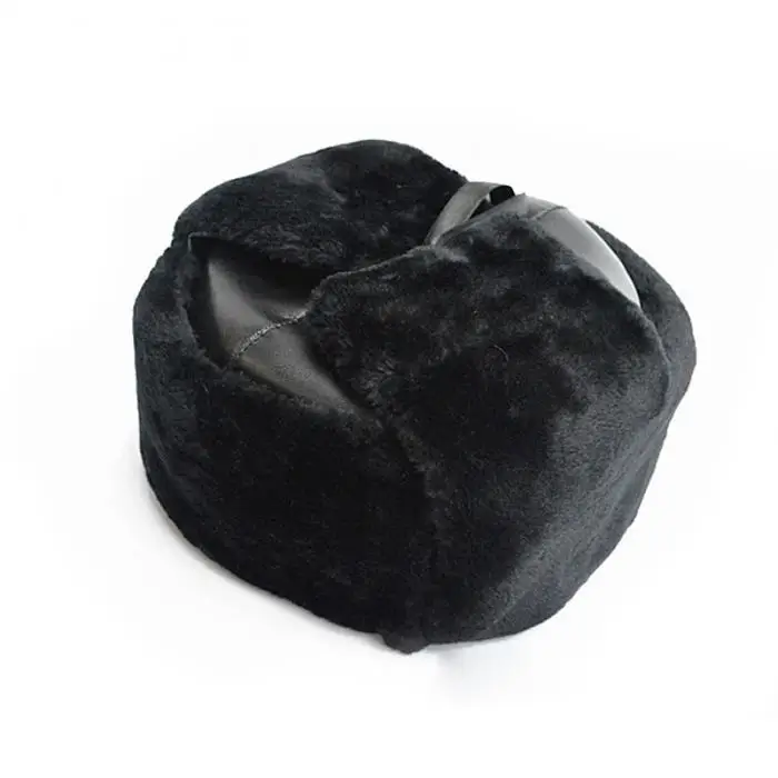 Зимняя мужская и женская шапка, утолщенная, из искусственного меха, сохраняет тепло, ветрозащитная, Русская Шапка-бомбер, шапка-ушанка GDD99