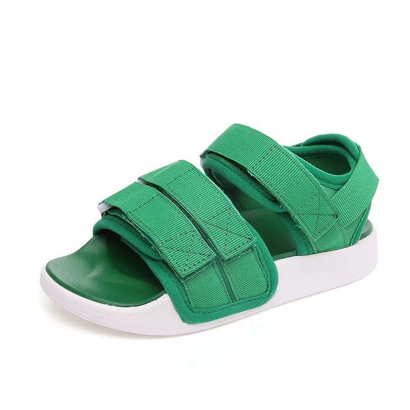 Новые летние детские сандалии для девочек и мальчиков, мягкие повседневные спортивные ботинки для девушек, детские пляжные сандалии, обувь для малышей - Цвет: green